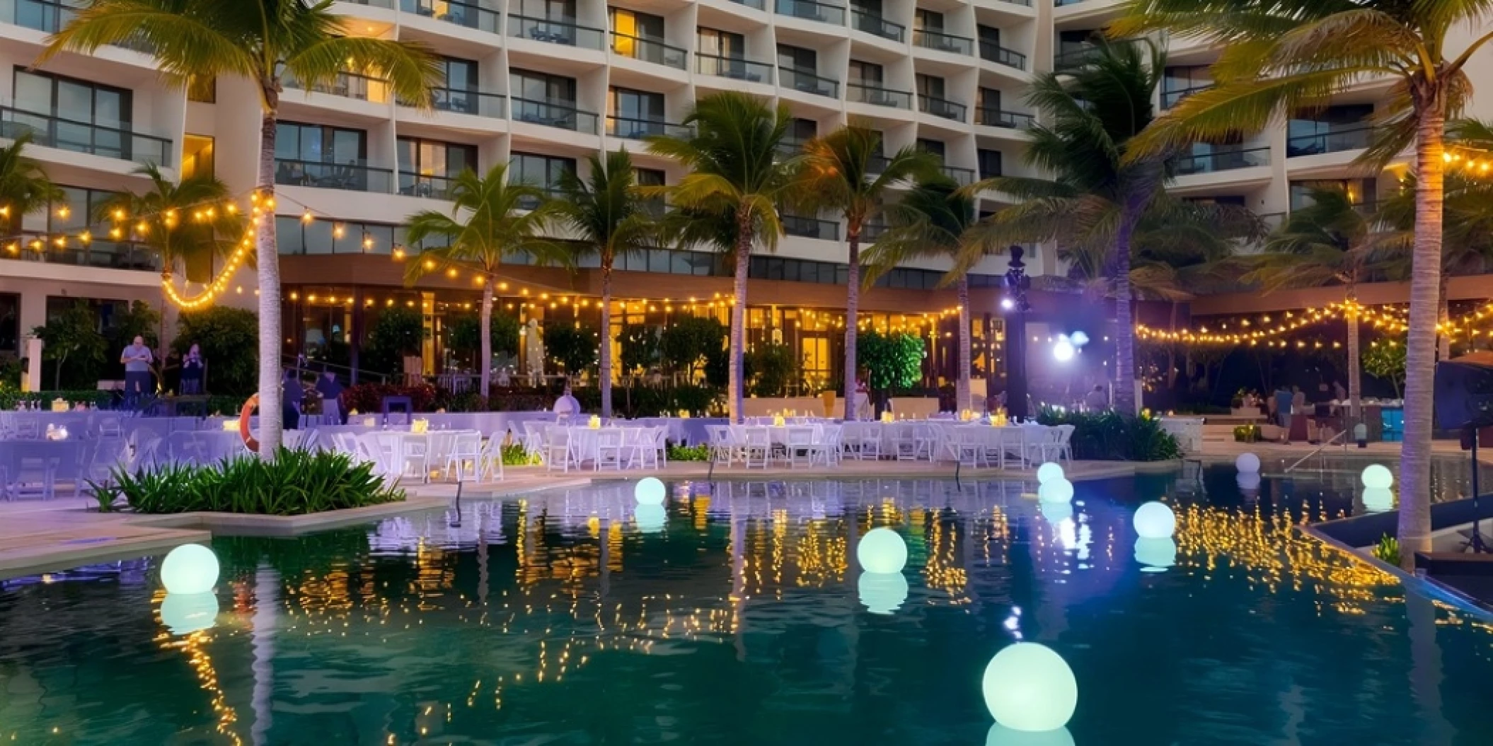 south pool venue hilton cancun