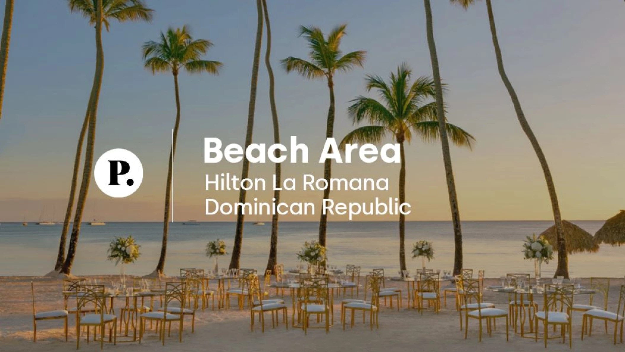 video review of beach area venue at Hilton La Romana