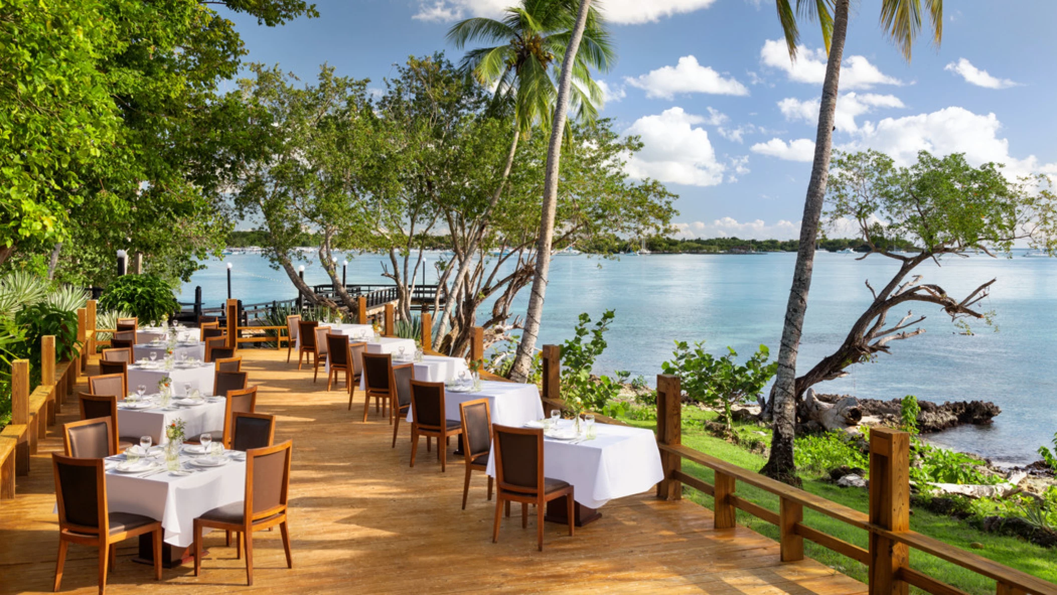 beachside grill at Hilton La Romana