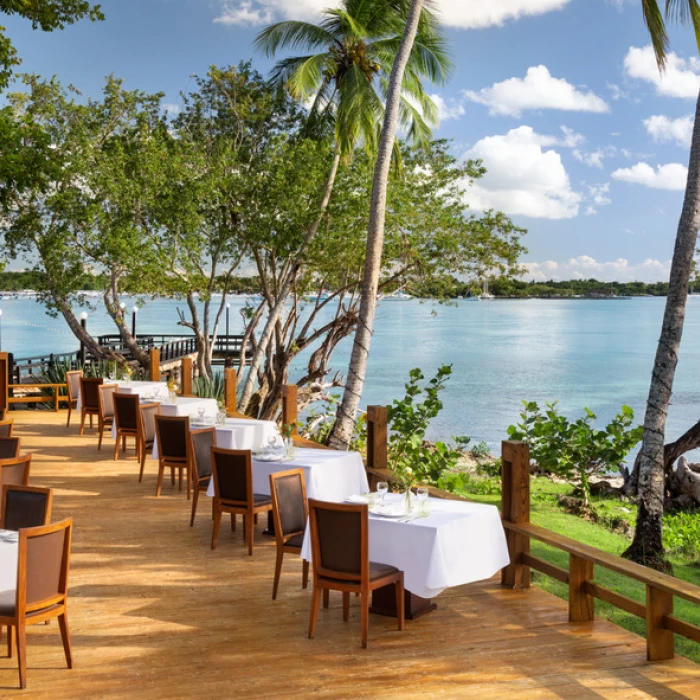 beachside grill at Hilton La Romana