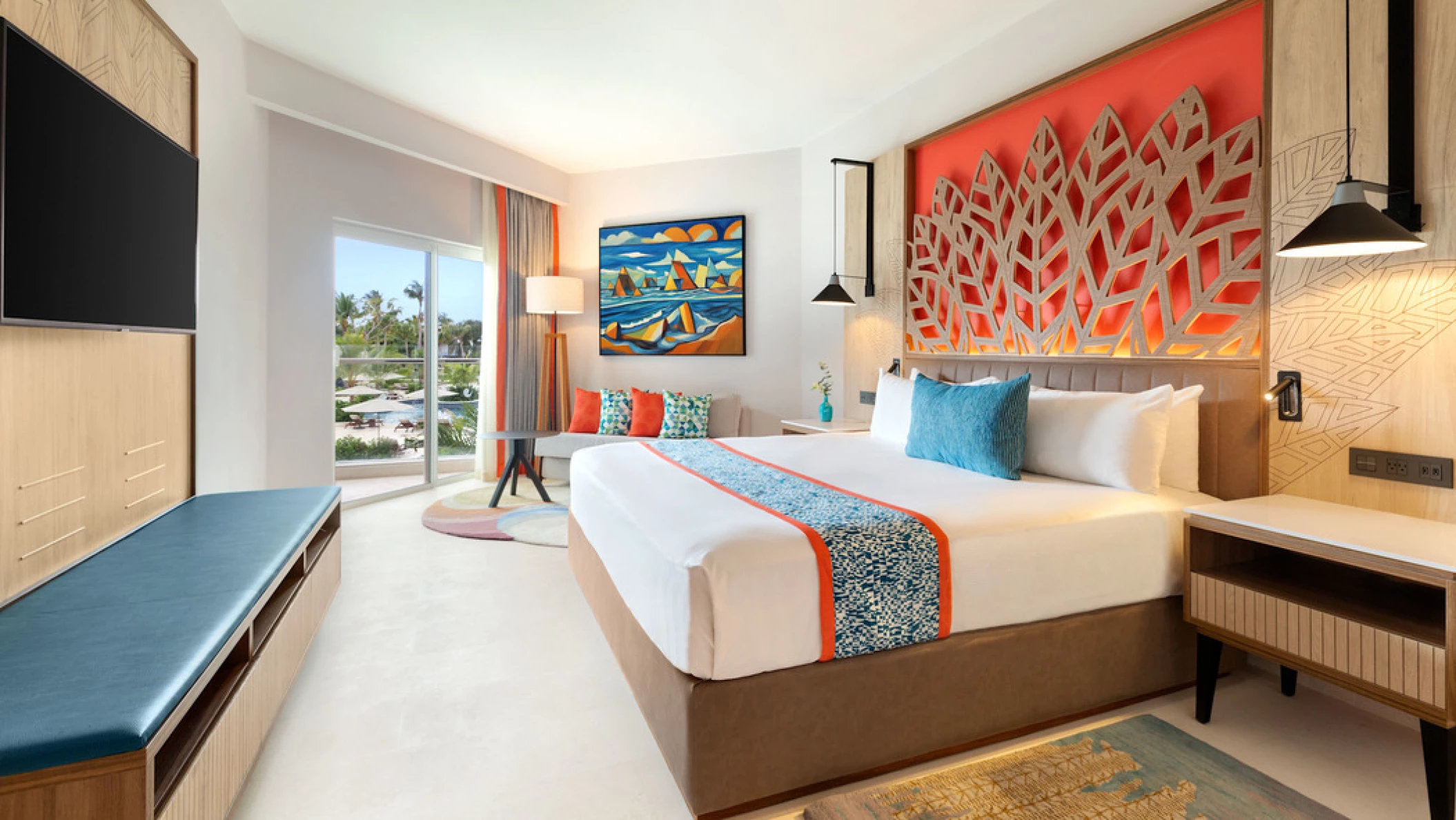 enclave partial ocean view suite at Hilton La Romana