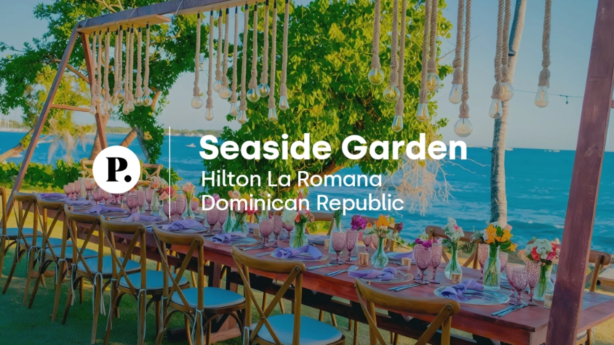 video review of Seaside Garden venue at Hilton La Romana