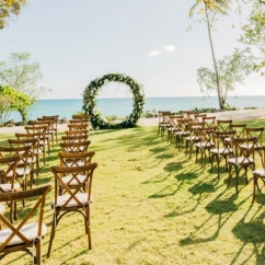 sunset garden venue at Hilton La Romana