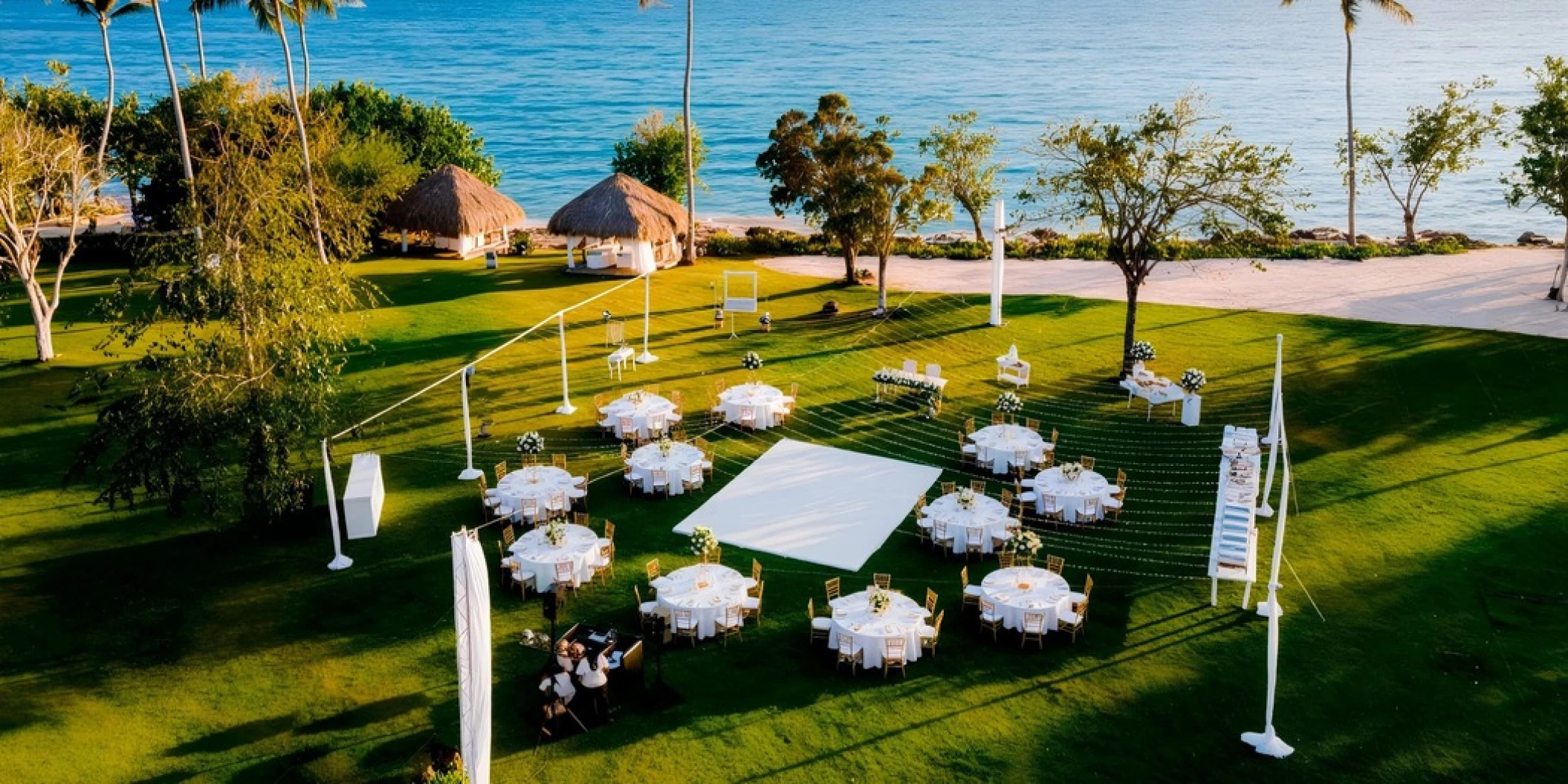 sunset garden west venue at Hilton La Romana