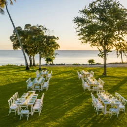 sunset garden west venue at Hilton La Romana