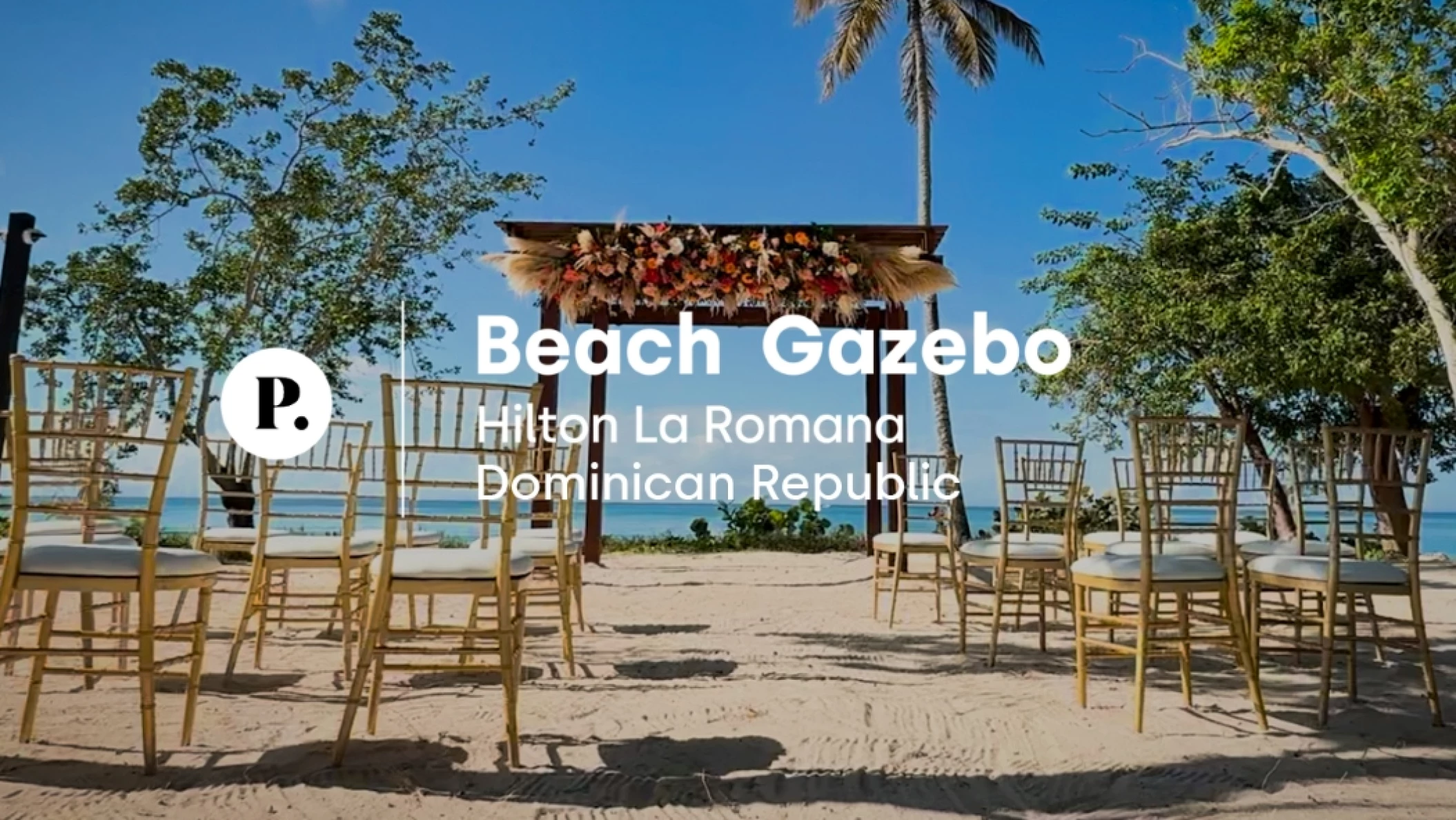 video review of Beach Gazebo venue at Hilton La Romana