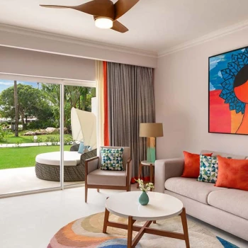 Garden view suite at Hilton La Romana, an All Inclusive Adult Resort