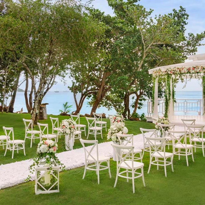 Ceremony decor at Grand Hyatt Playa del Carmen