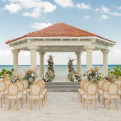 beach gazebo venue at hilton playa del carmen