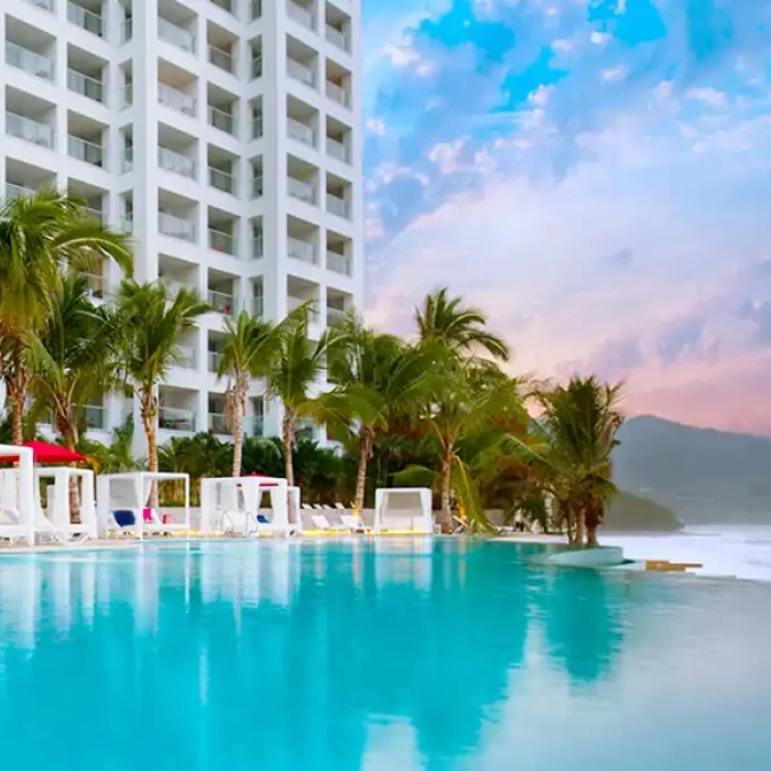 Main Pool and Beach views at Hilton Vallarta Riviera