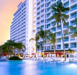 Main pool and building at Hilton Vallarta Riviera