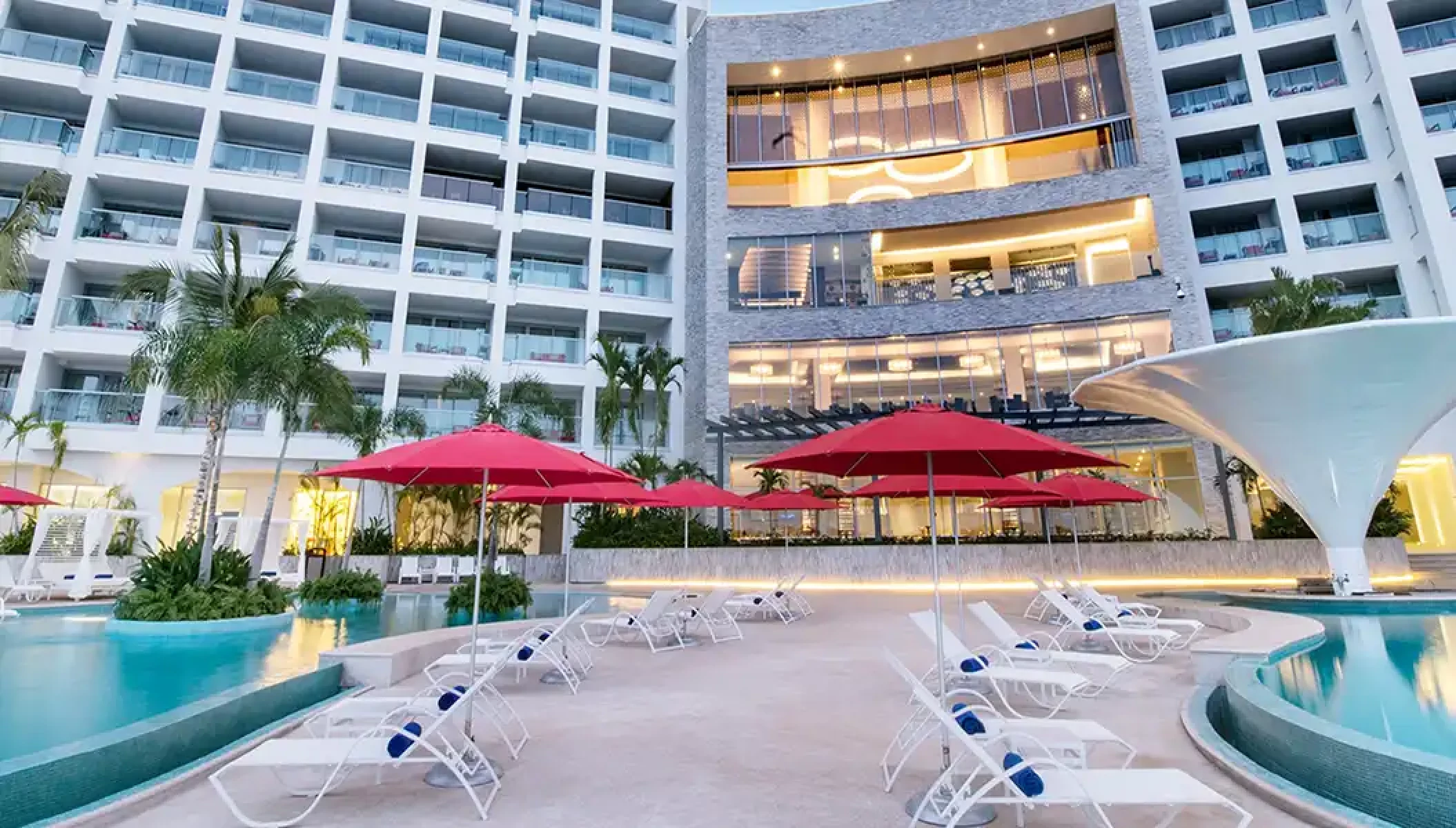 Main pool and pool bar at Hilton Vallarta Riviera