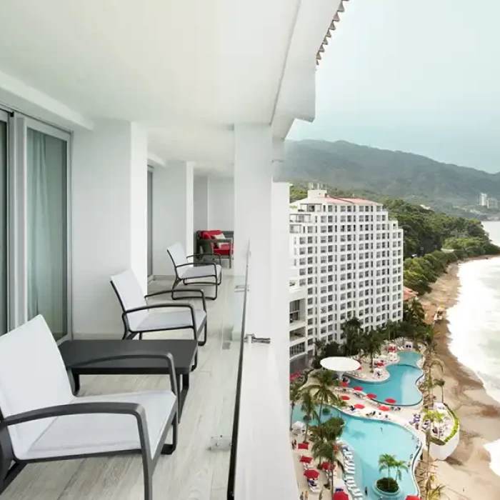 Balcony of the presidential suite at Hilton Vallarta Riviera