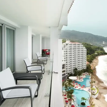 Balcony of the presidential suite at Hilton Vallarta Riviera