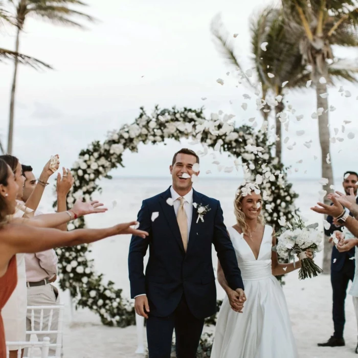 Beach wedding at Riu Jamaica