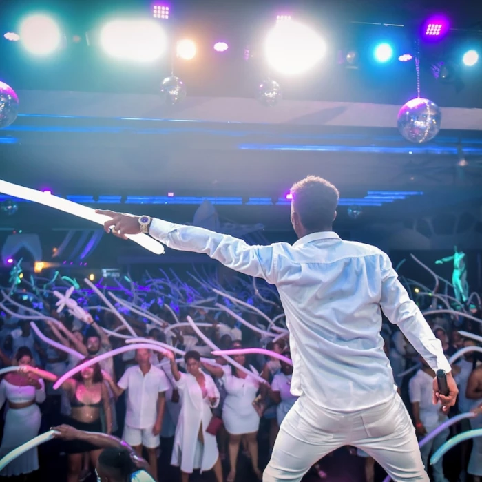 white party at Hotel Riu Negril
