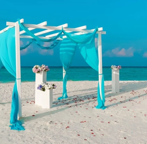 beach wedding venue at Riu Palace Aquarelle Hotel