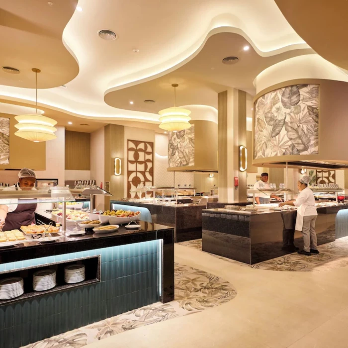 buffet restaurant at Riu Palace Aquarelle Hotel