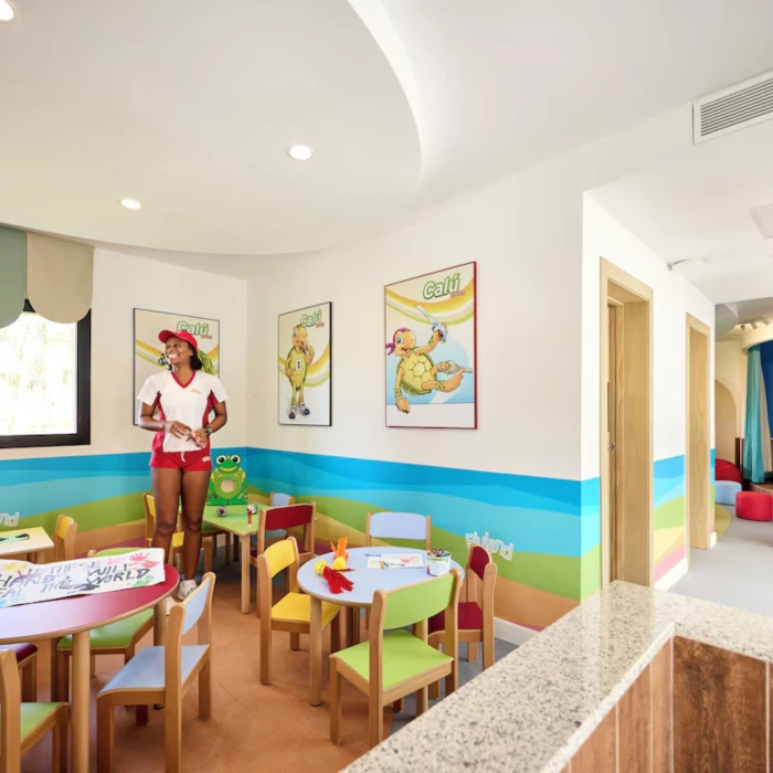 childrens indoor play area at Riu Palace Aquarelle Hotel