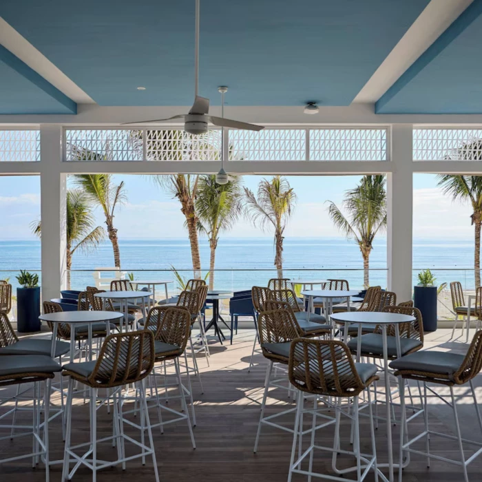 oceanside restaurant at Riu Palace Aquarelle Hotel