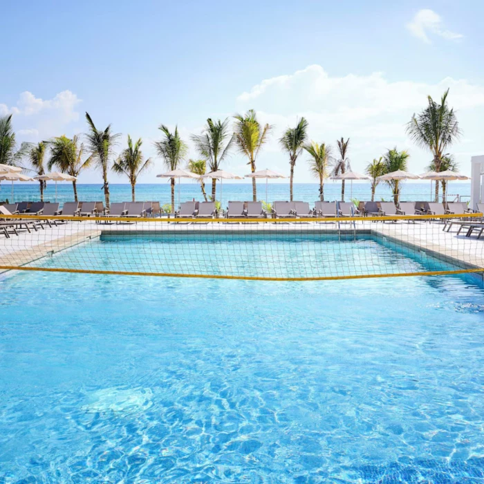 pool volleyball at Riu Palace Aquarelle Hotel