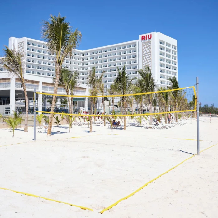 volleyball on the beach at Riu Palace Aquarelle Hotel
