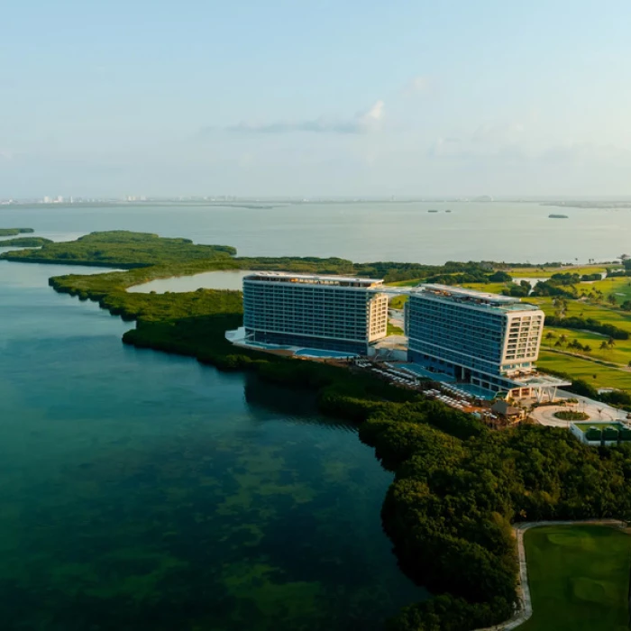 aerial view of Hyatt Vivid Grand Island