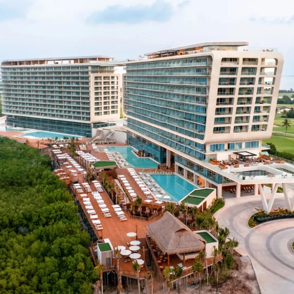 Hyatt Vivid Grand Island aerial view