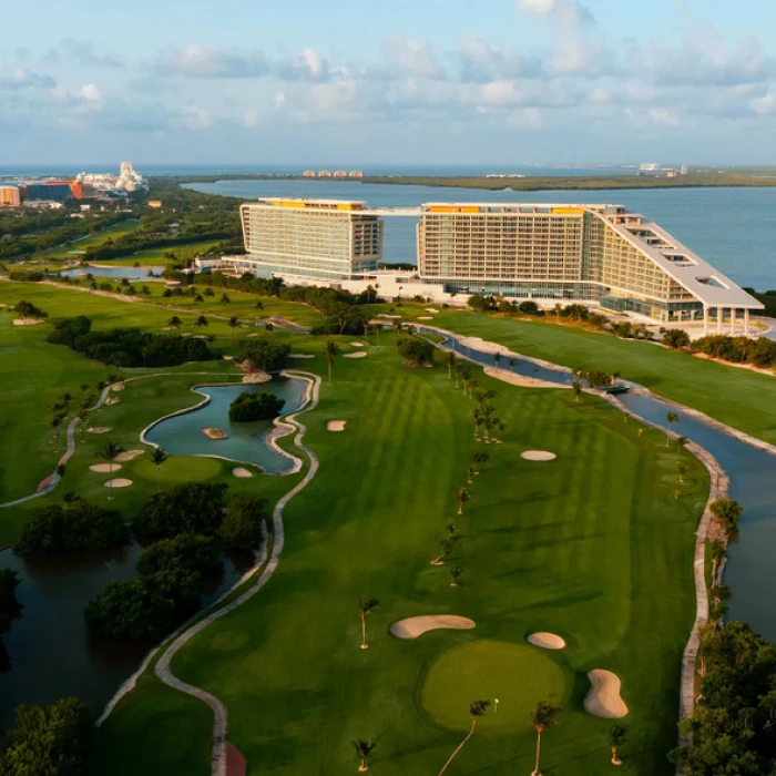 Hyatt Vivid Grand Island aerial view