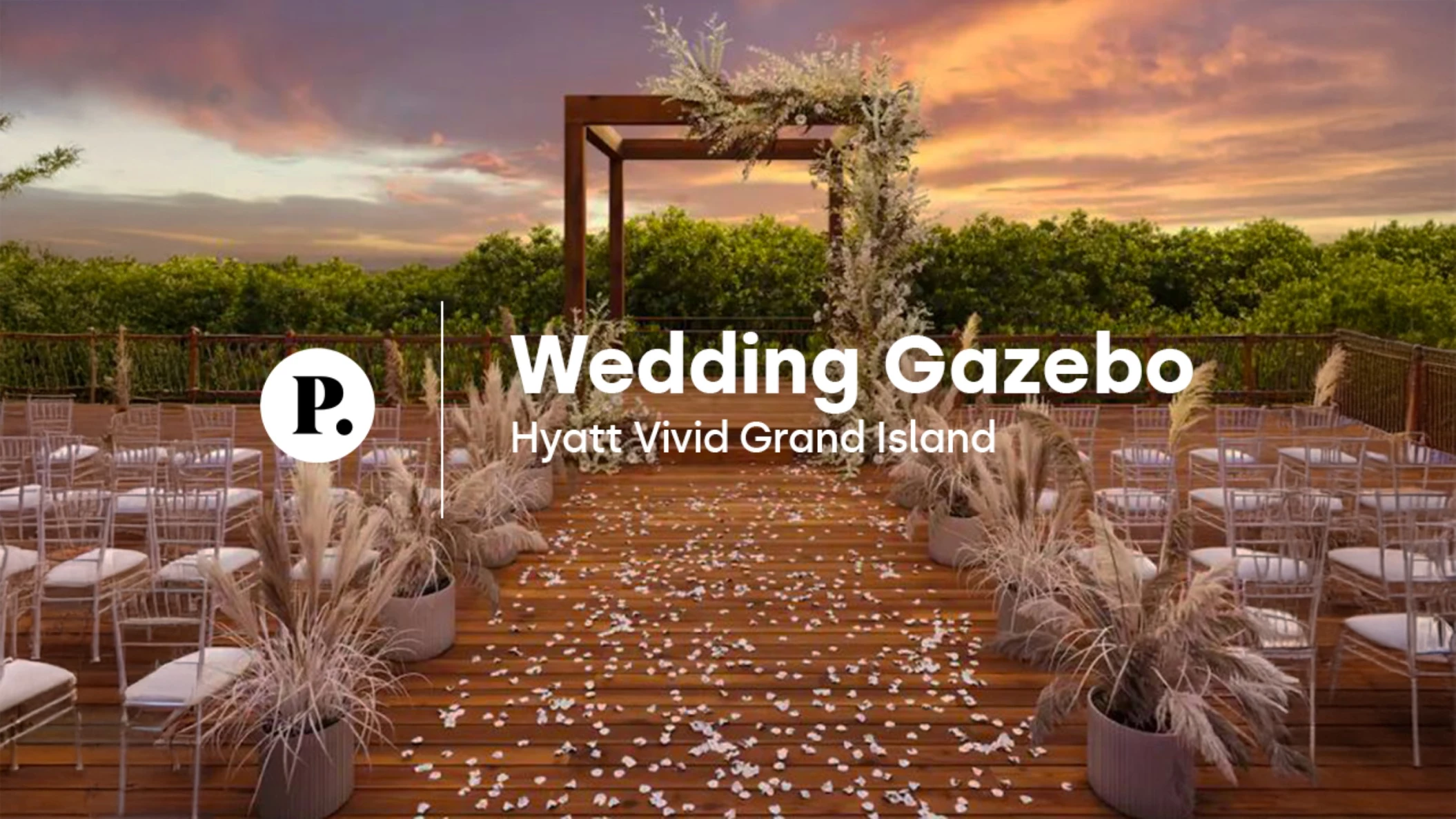 video review of Gazebo Wedding Venue at Hyatt Vivid Grand Island