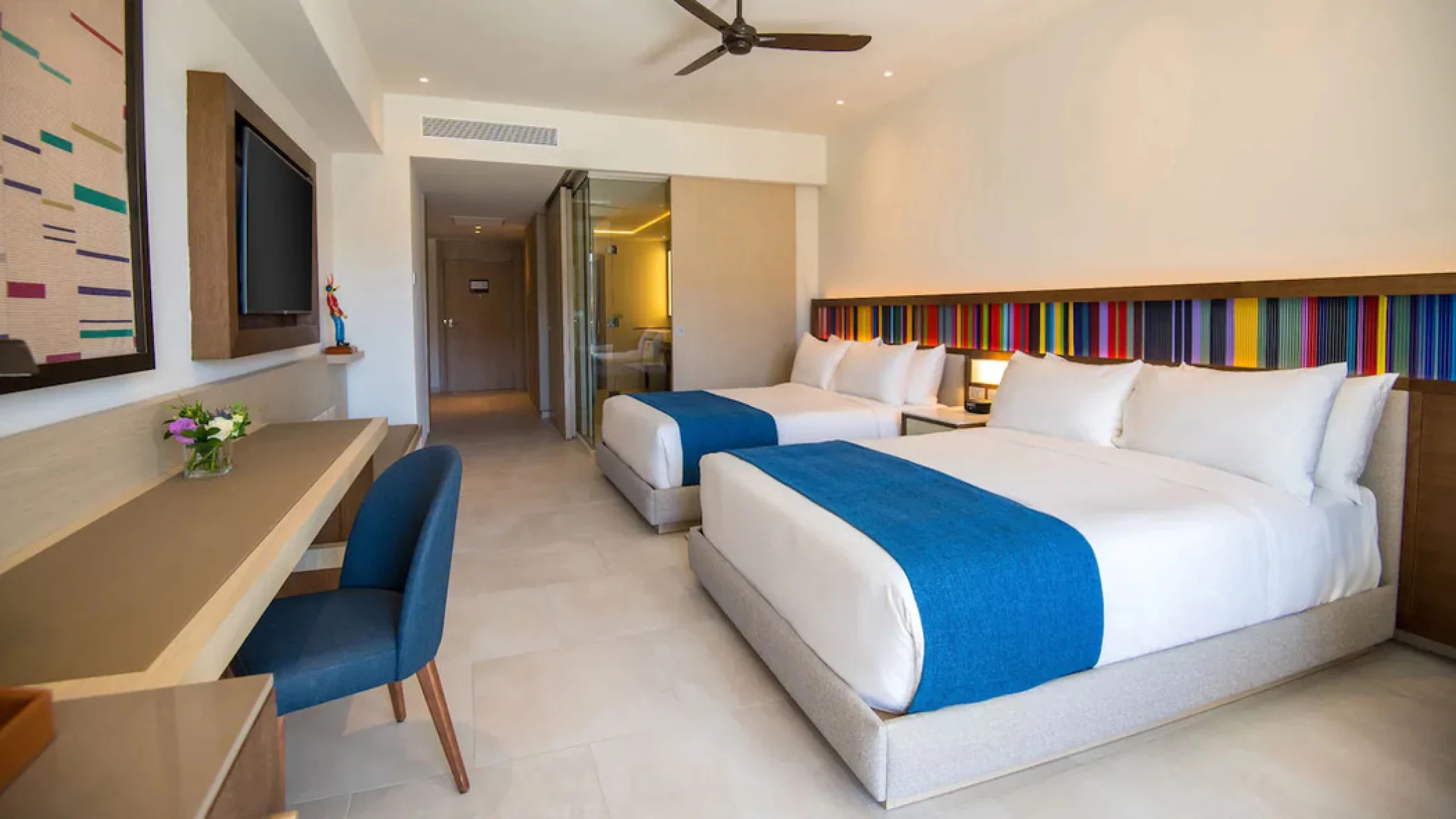 double bed junior suite at Hyatt Zilara Cap Cana