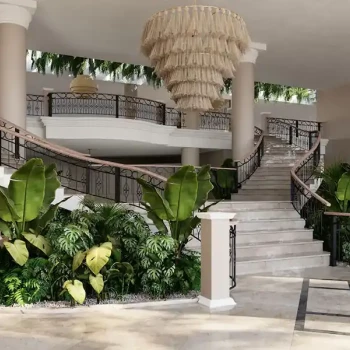 Lobby stairs at Hyatt Zilara Riviera Maya