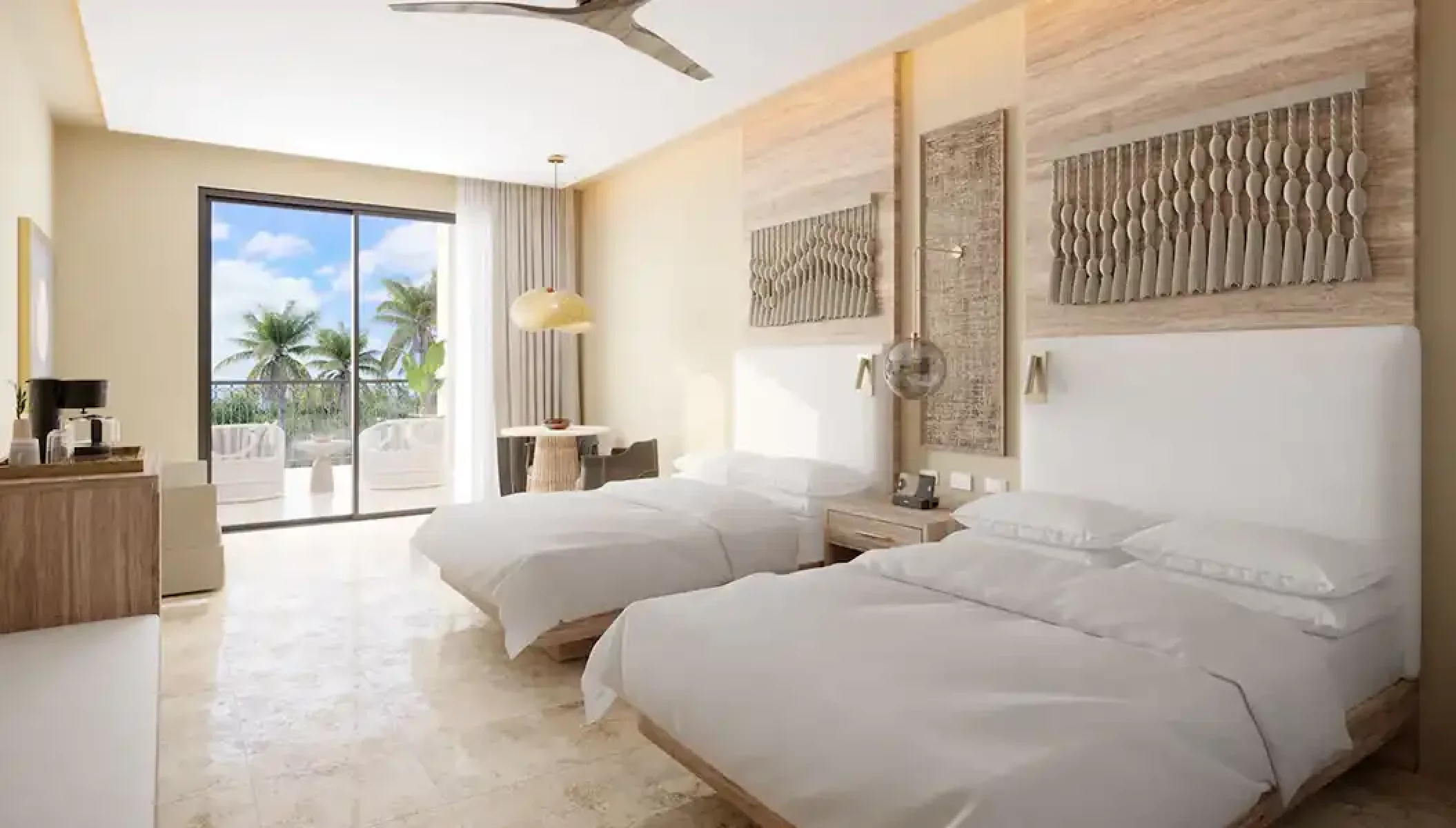 Double bed suite at Hyatt Zilara Riviera Maya