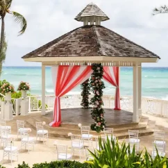 Ceremony in the gazebo at Hyatt Zilara Rose hall