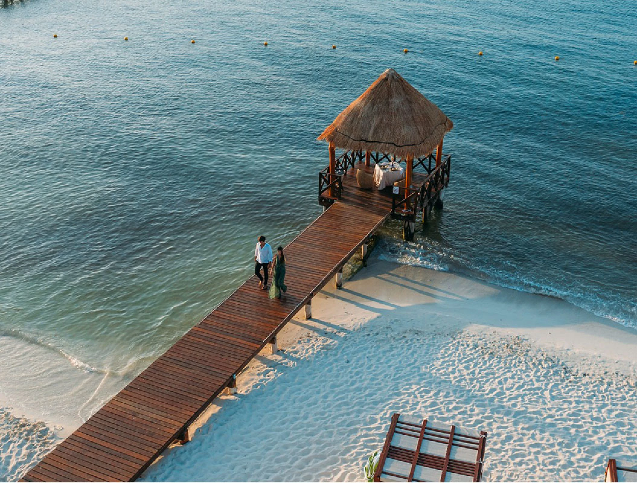 Pier overview at Hyatt Ziva Cancun