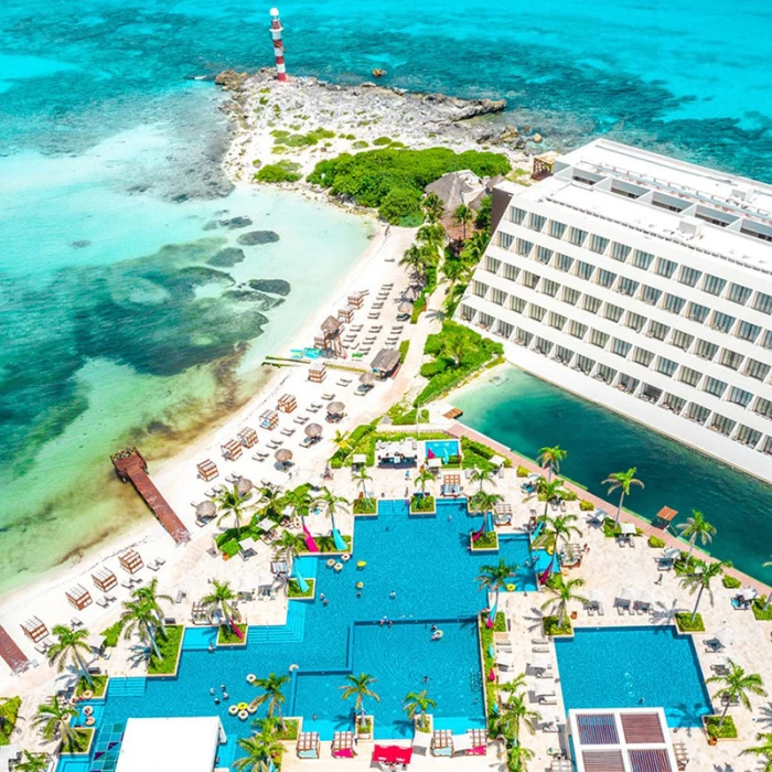 Hyatt Ziva Cancun lighthouse overview