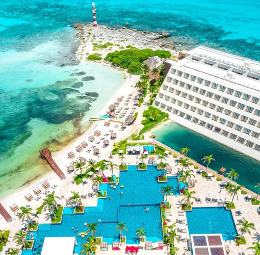 Hyatt Ziva Cancun lighthouse overview