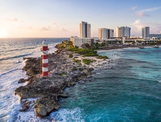 Aerial view of Lighthouse at Hyatt Ziva Cancun