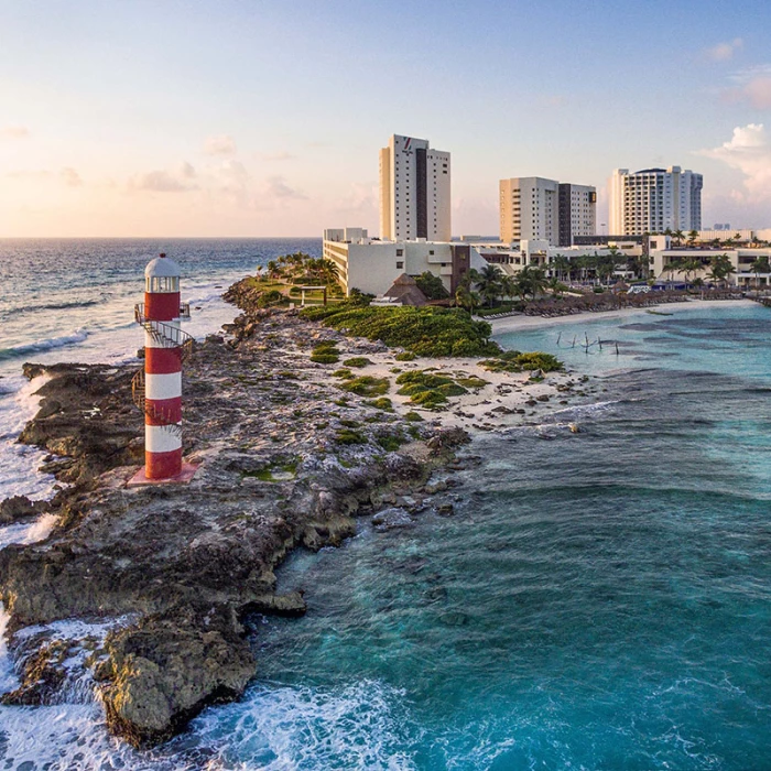 Aerial view of Lighthouse at Hyatt Ziva Cancun