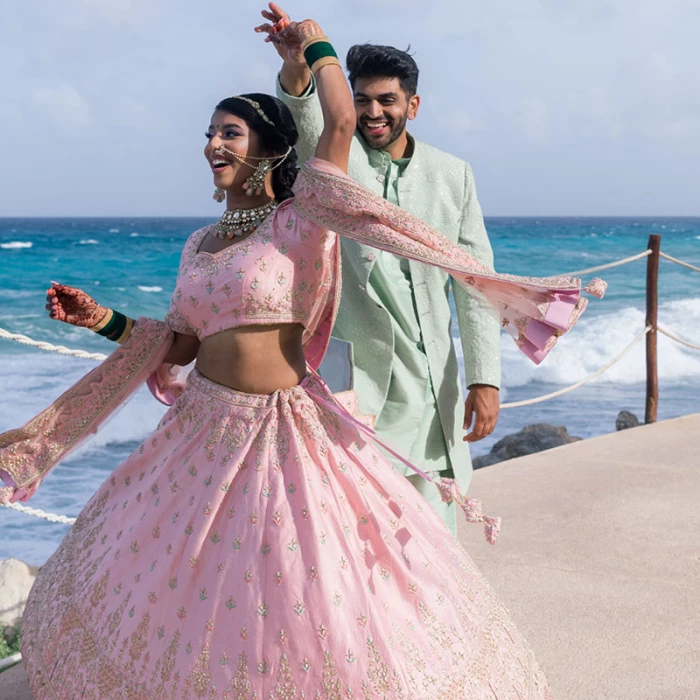 South asian couple at Hyatt Ziva Cancun