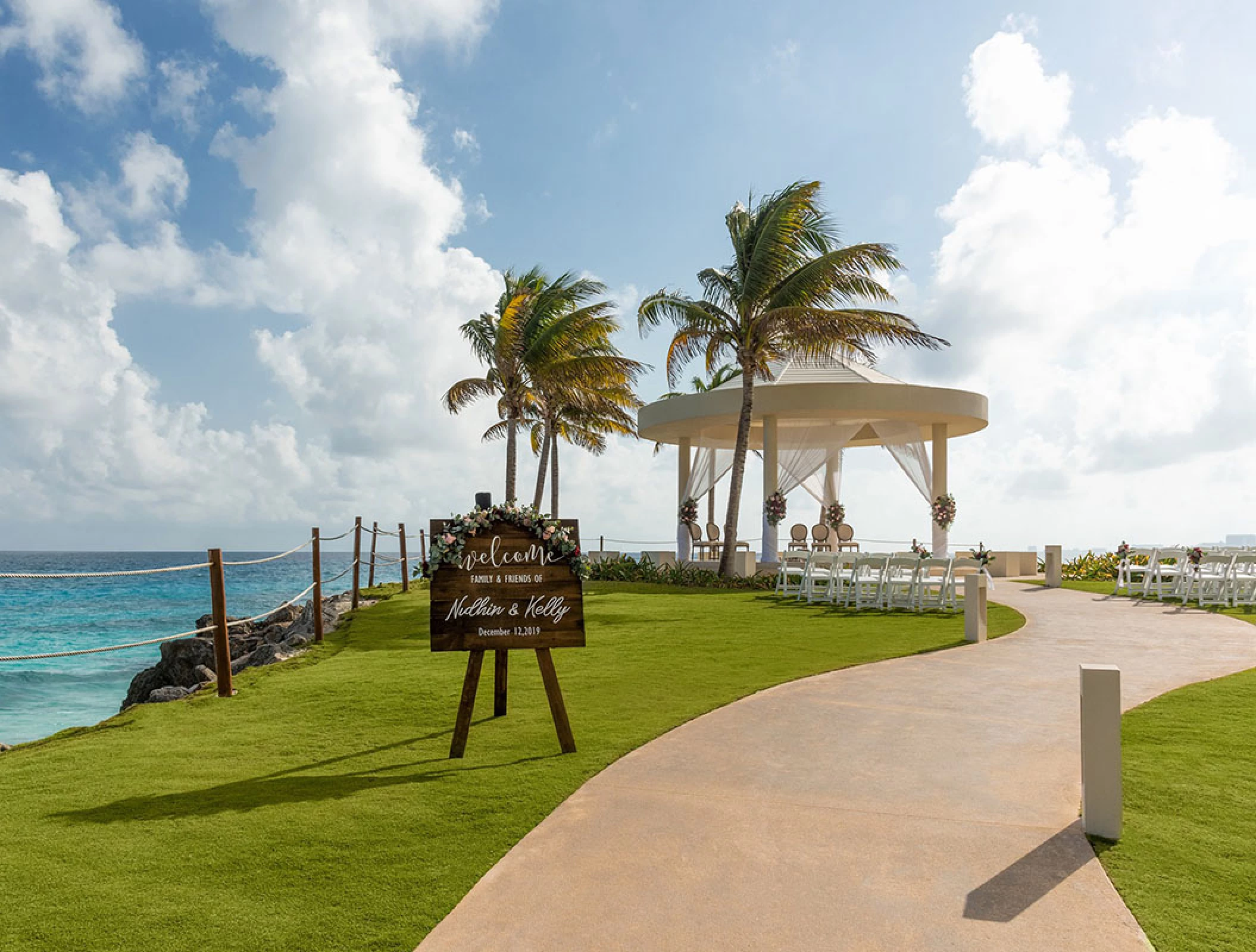 Gazebo wedding venue at Hyatt Ziva Cancun