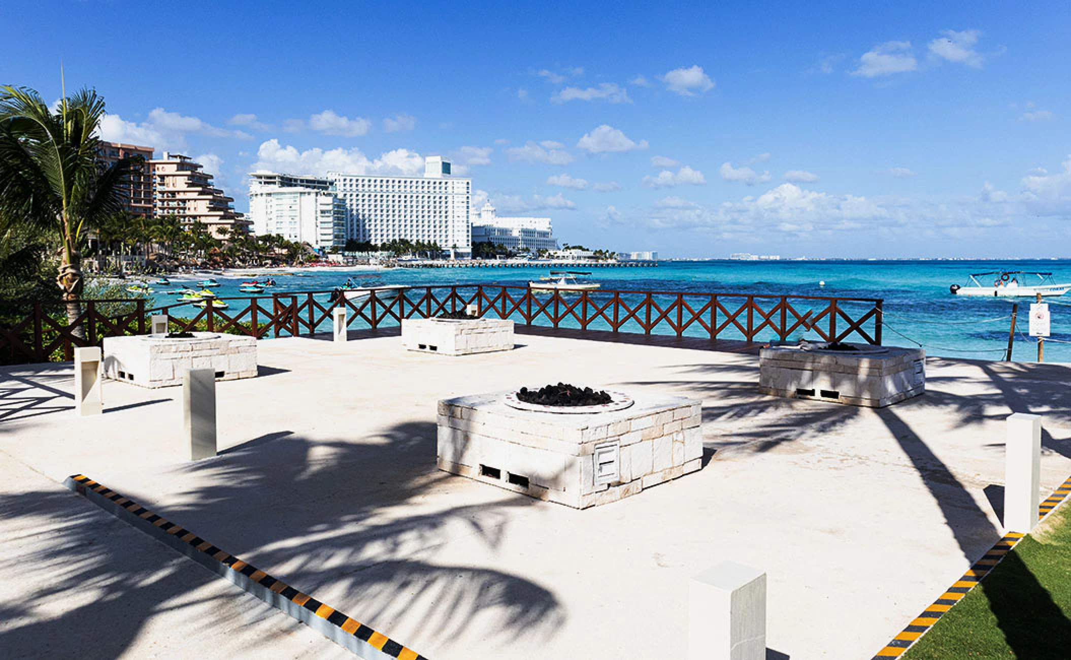 fire Pits Wedding Venue at Hyatt Ziva Cancun