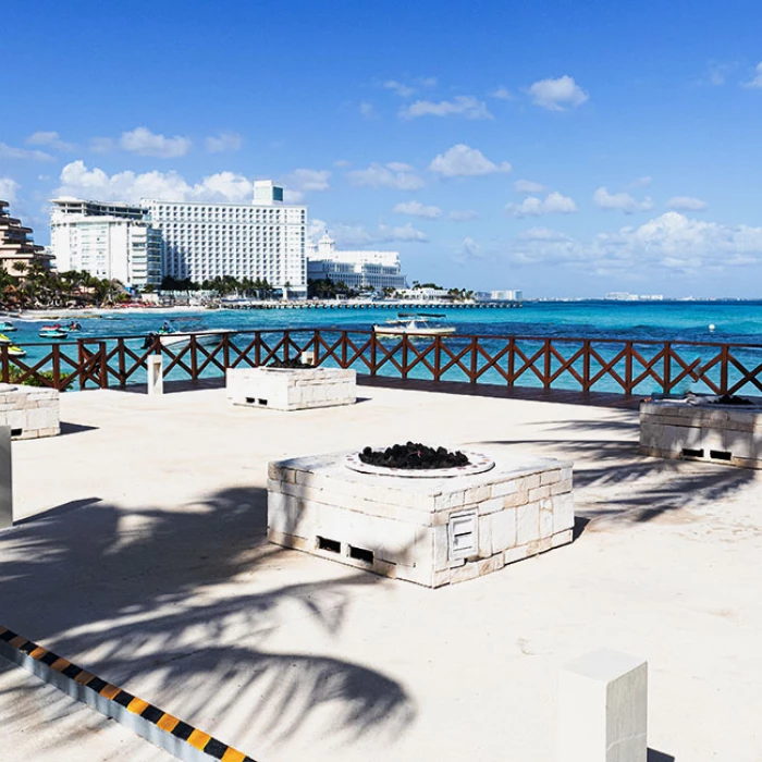 fire Pits Wedding Venue at Hyatt Ziva Cancun