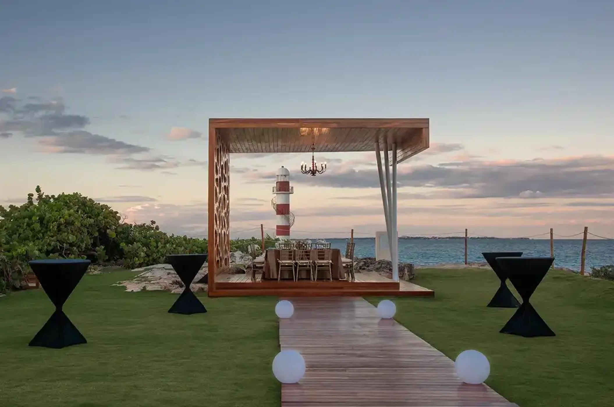 Lighthouse Terrace wedding venue at Hyatt Ziva Cancun