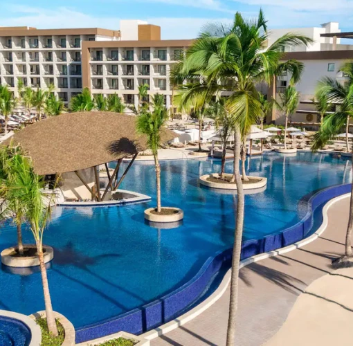 Hyatt Ziva Cap Cana resort and its pool