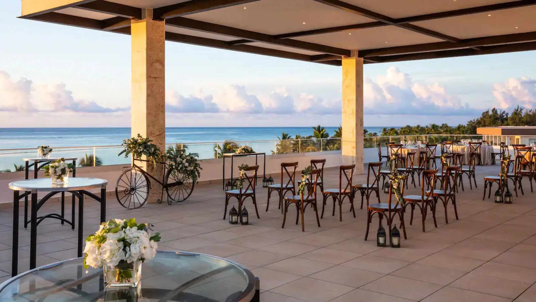 rooftop terrace venue at Hyatt Ziva Cap Cana