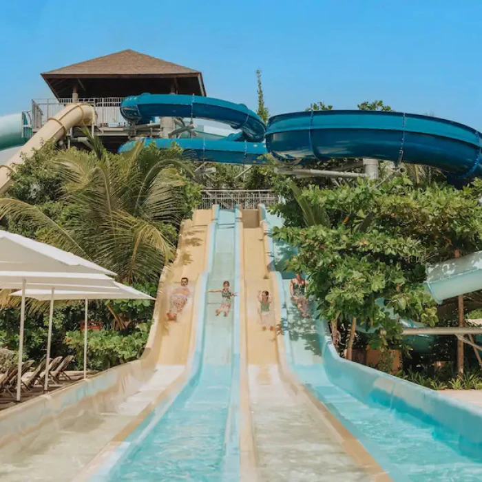 waterslides at Hyatt Ziva Cap Cana