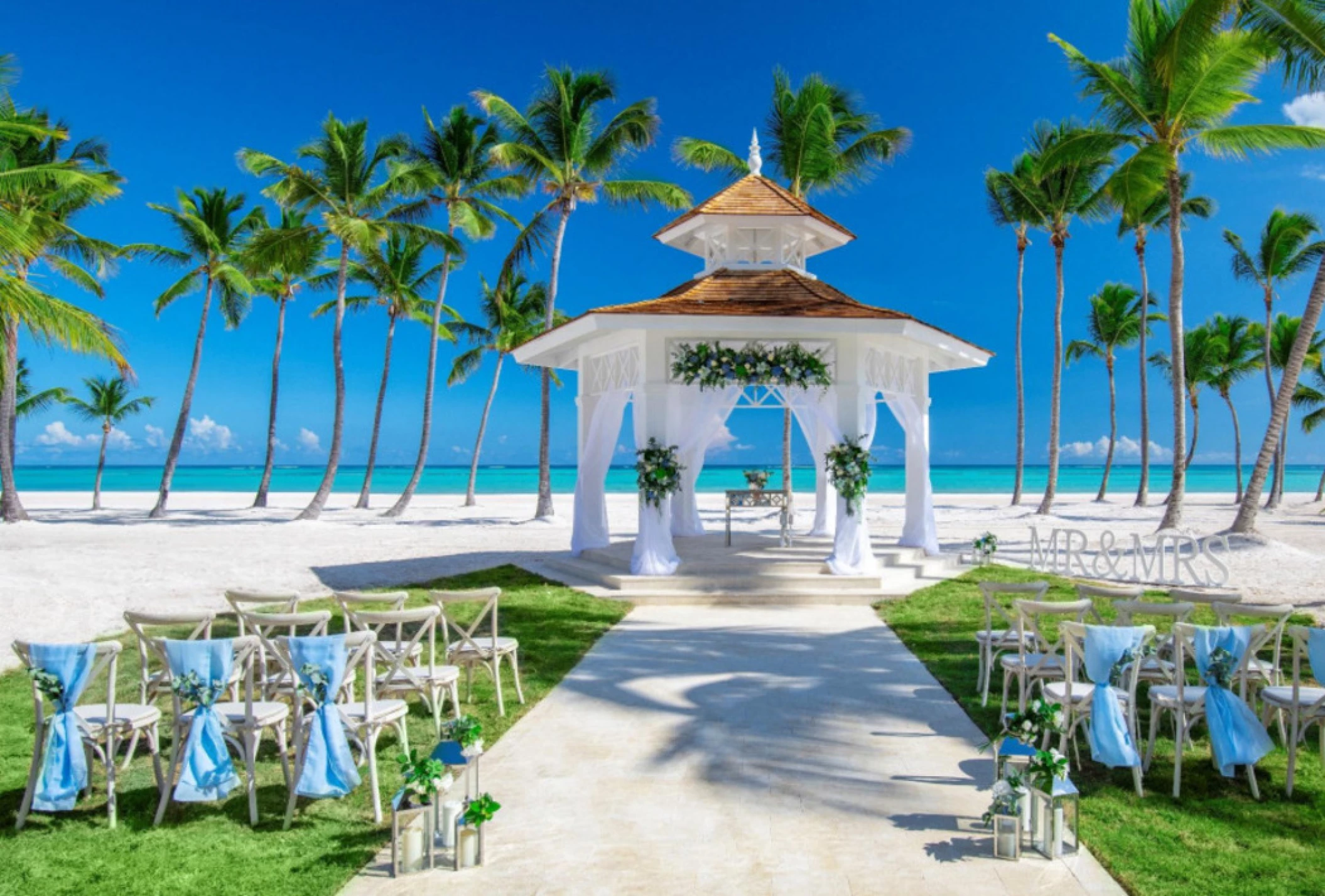 zilara beach gazebo venue at Hyatt Ziva Cap Cana