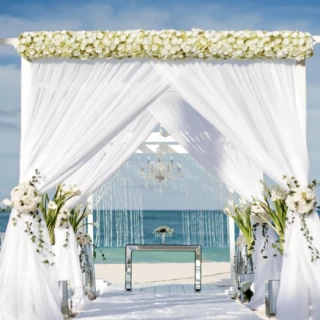 beach gazebo venue at Iberostar Selection Bavaro Suites