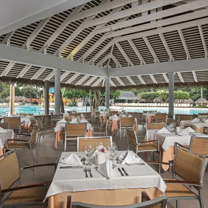 poolside restaurant at Iberostar Selection Bavaro Suites